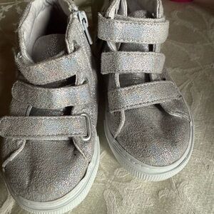 GAP Glittery Silver Kids Sneakers